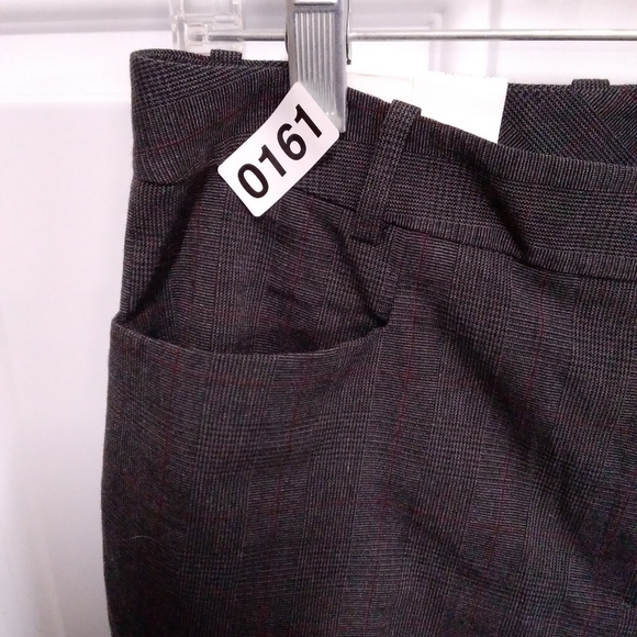 Calvin Klein Modern Fit Charcoal Grey Pinstripe Trousers Nwt - Picture 8 of 9